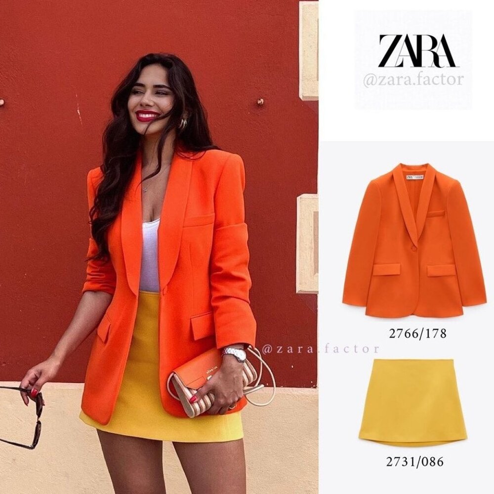 NWT ZARA Yellow Mini Skirt Size M